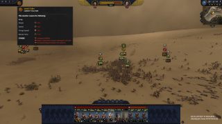 Fighting in a sandstorm in Total War: Pharaoh