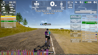 indieVelo's virtual island is an expansive cycling environment with 17 distinct routes covering over 170 miles, including a velodrome