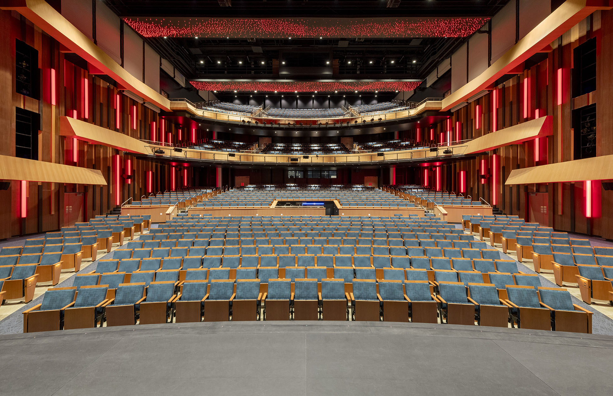 The Main Theater at Cy-Fair ISD&amp;rsquo;s new VPAC is equipped with an L-Acoustics A Series-based loudspeaker system featuring L-ISA Immersive Hyperreal technology.