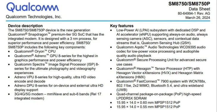 Утечка показывает, что Snapdragon 8 Gen 4 может иметь две версии с процессорами Oryon