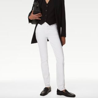 M&S white jeans