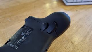 The rear paddles of the Razer Wolverine V3 Pro