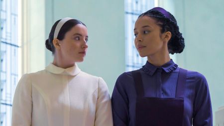 Lucy Halliday and Chase Infiniti in The Testaments