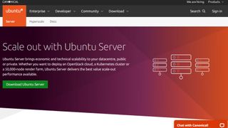 Website screenshot for Ubuntu