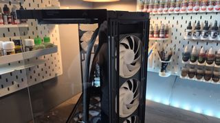 NZXT Kraken Elite 360 liquid cooler set-up inside a gaming PC.