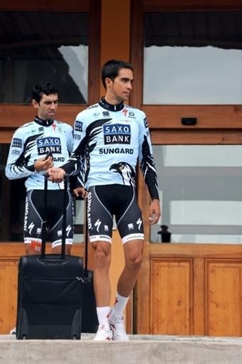 Contador gets ready to go ride.