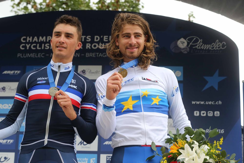 Peter Sagan (Slovakia) on the top step of the podium