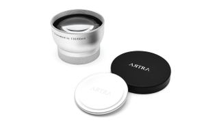 The Artra Lab X100 camera conversion lens on a white background