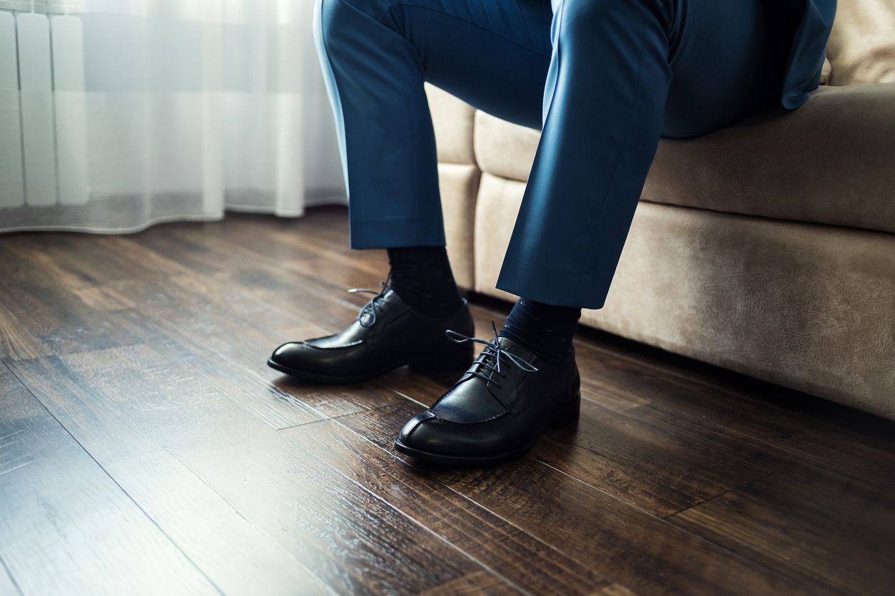 A pair of men&amp;#039;s dress shoes.