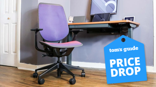 A Steelcase office chair with a deal badge