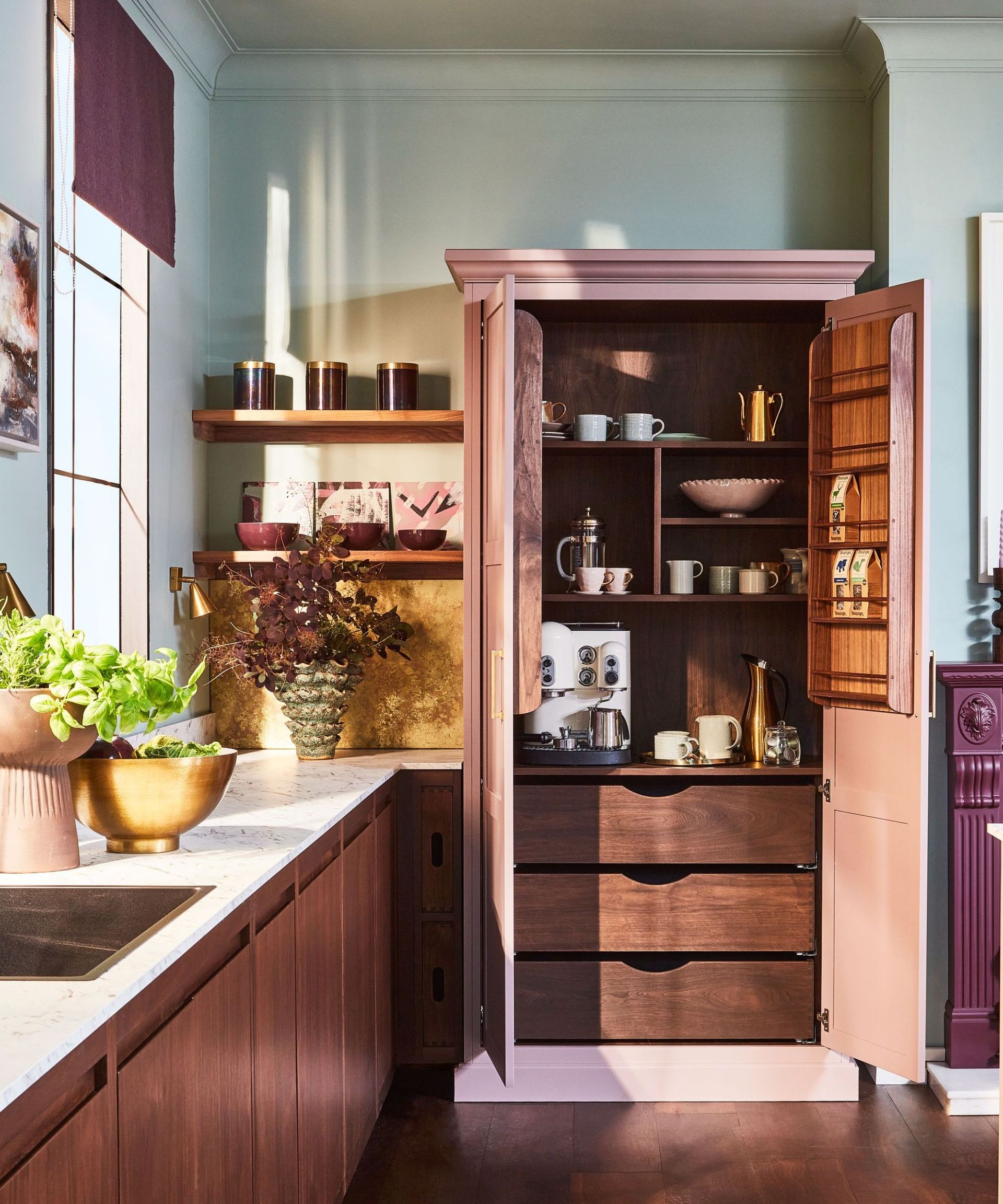 naked kitchens houghton range kitchen wooden with mid century inspiration