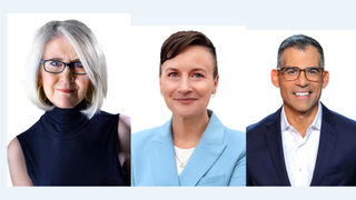 Carol Fowler (left), Julie Wolfe and Chris Peña have been named vice presidents of content.