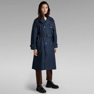 denim trench coat