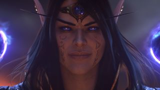 Xal'atath smugly grins in the World of Warcraft: Midnight cinematic 'Immolation'