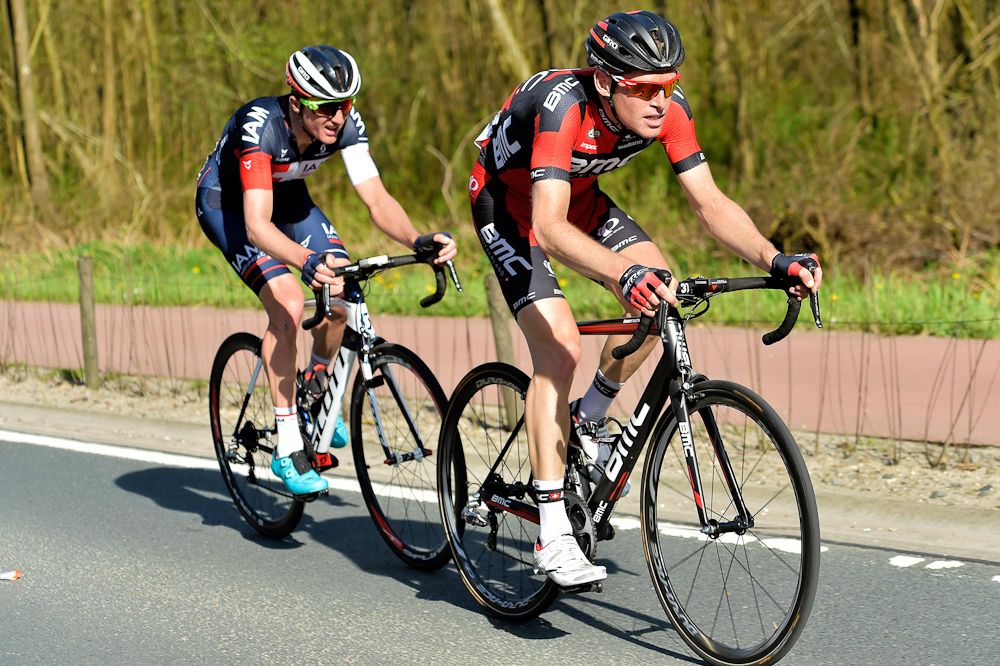 Ben Hermans (BMC Racing Team) and David Tanner (IAM Cycling).