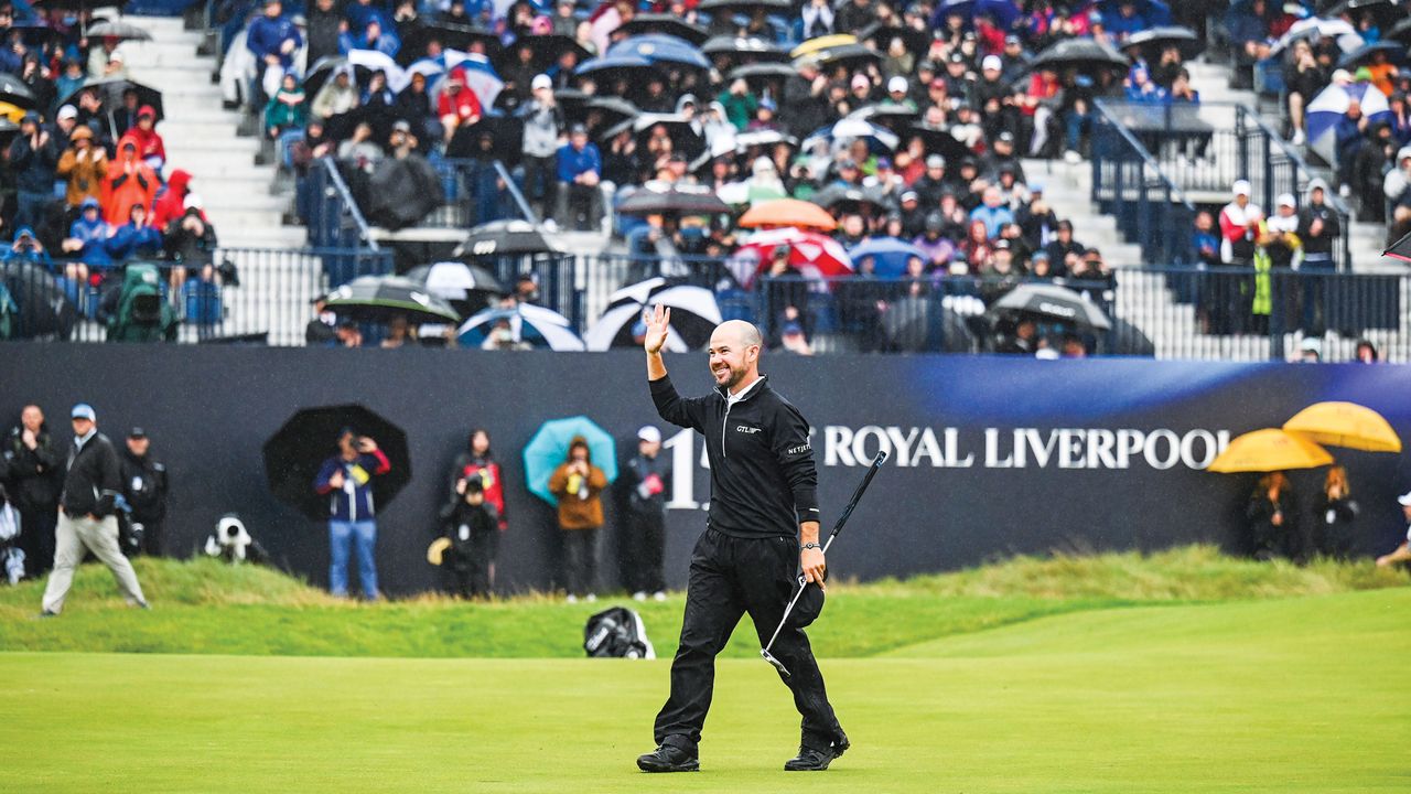 brian harman celebrates his open win at royal liverpool