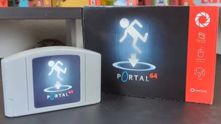 Portal 64 custom Nintendo 64 box and cartridge