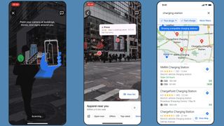 Google Maps Live View con filtro per le stazioni di ricarica EV