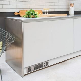 a plinth heater for heating a kitchen