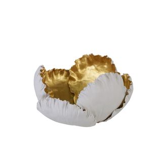 A porcelain and gold bowl