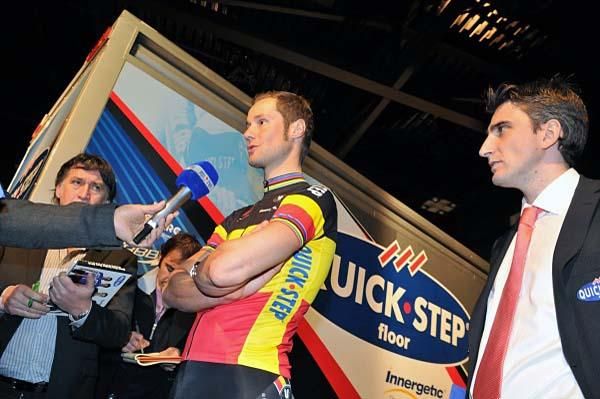 There are always questions for Quick Step star sprinter Tom Boonen.