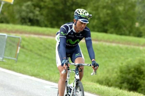 Marzio Bruseghin (Movistar) at the Tour de Suisse.
