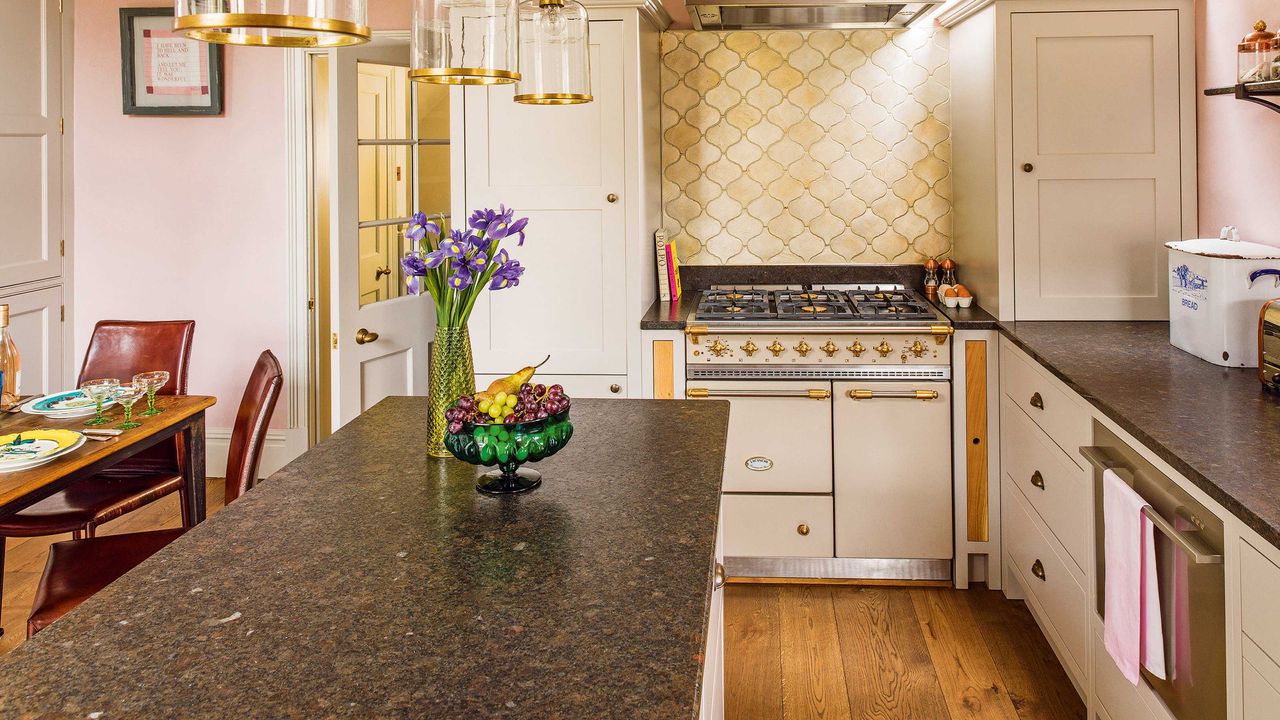 kitchen with cabinets, oven and stove