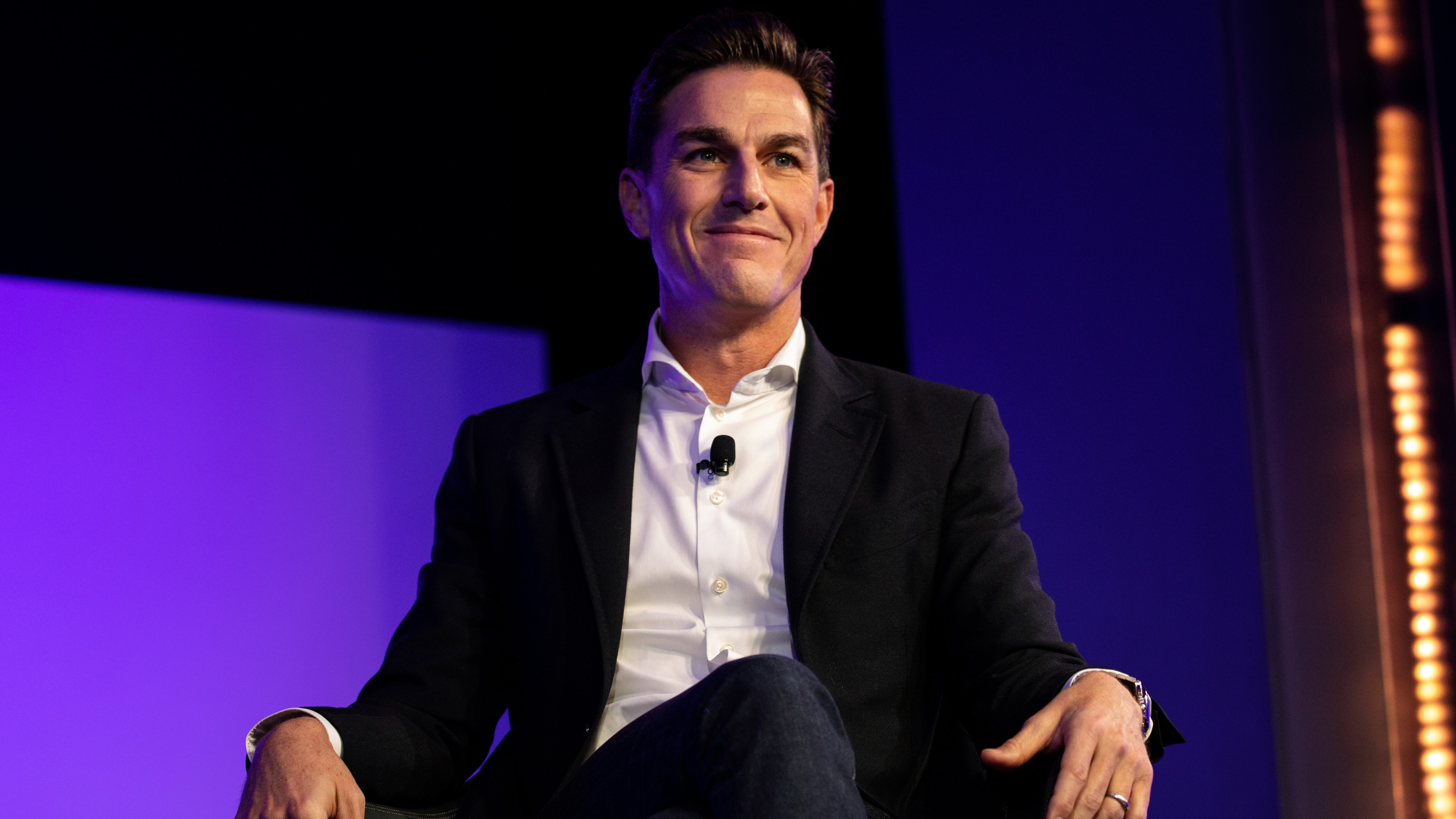 Andrew Wilson, chief executive officer of Electronic Arts Inc. (EA), smiles during the Wall Street Journal Tech Live global technology conference in Laguna Beach, California, U.S., on Monday, Oct. 21, 2019. The event brings together investors, founders, and executives to foster innovation and drive growth within the tech industry. Photographer: Martina Albertazzi/Bloomberg via Getty Images