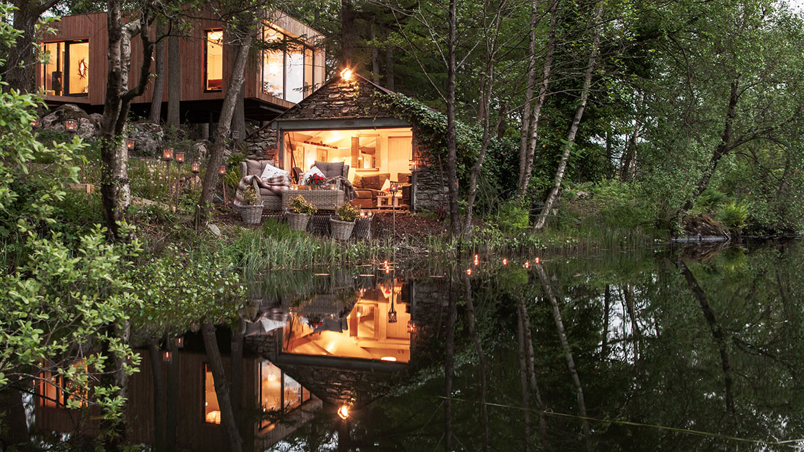 Exterior view of the spa at Gilpin Hotel & Lakehouse