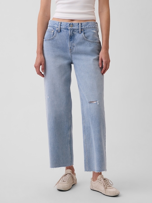 Low Slung Relaxed Crop Jeans