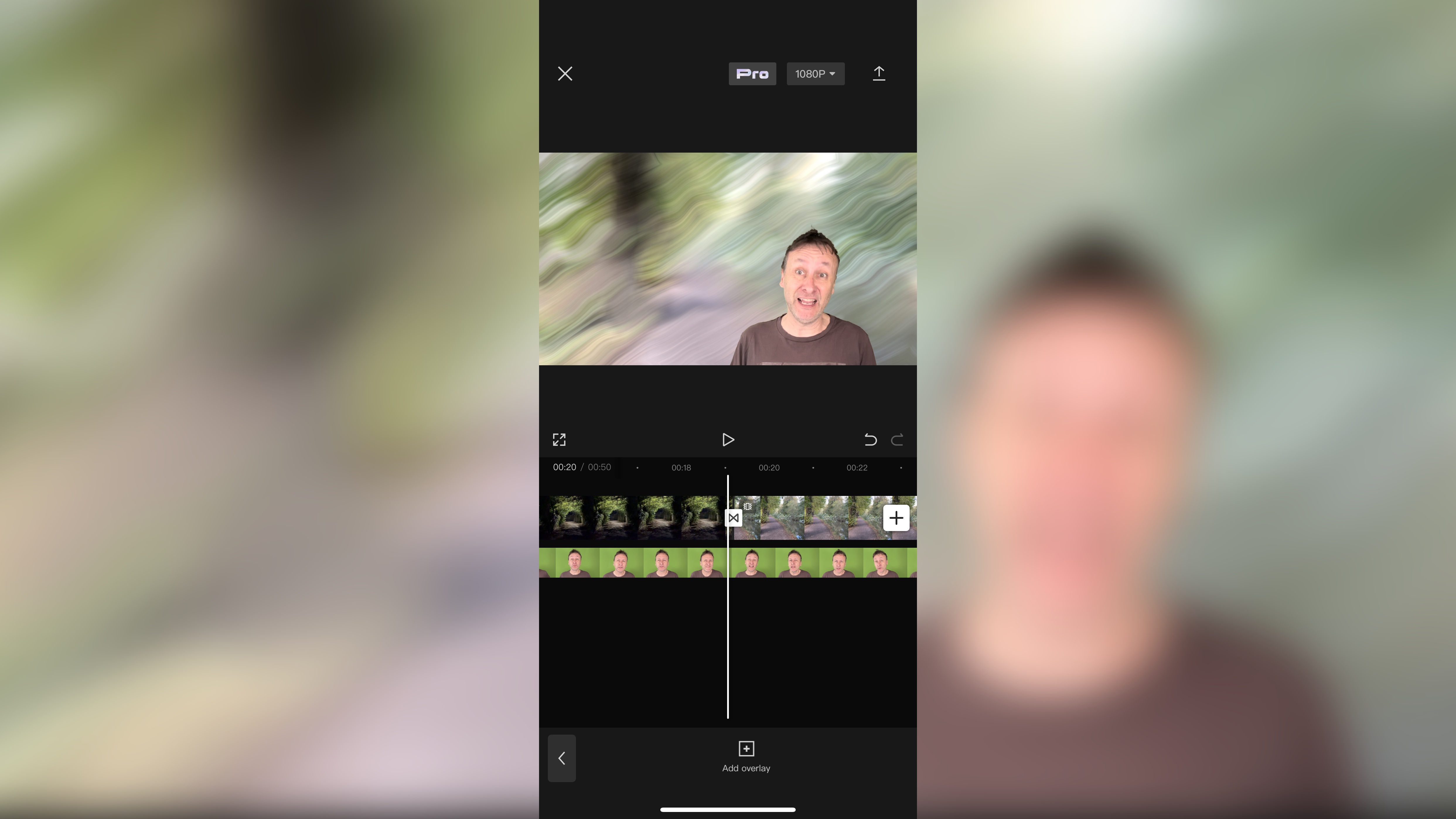 CapCut mobile video editing app during our testing