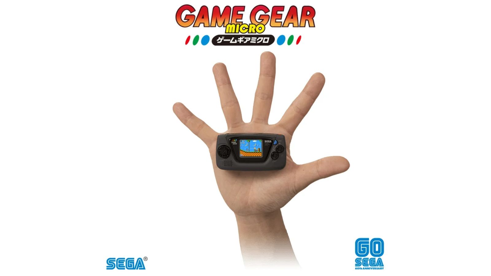 thumbnail image 2 of Sega Game Gear Micro Mini Console (Japan Import) - Black, 4 Preloaded Classic Games, NTSC-J, 30th Anniversary Edition 2 of 6