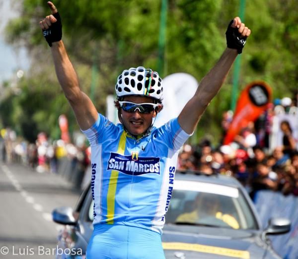 Oscar Sevilla cruises to the win on stage 2 of the Vuelta Mexico.