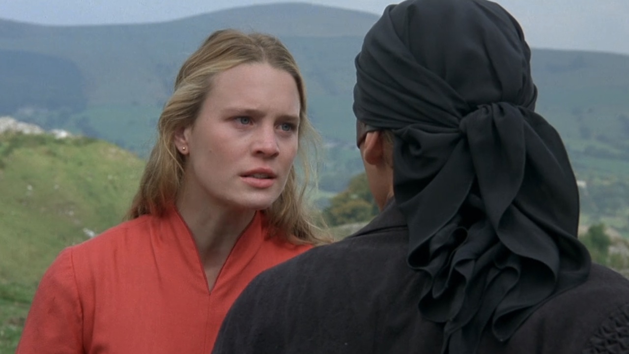 Buttercup telling off Westley in The Princess Bride