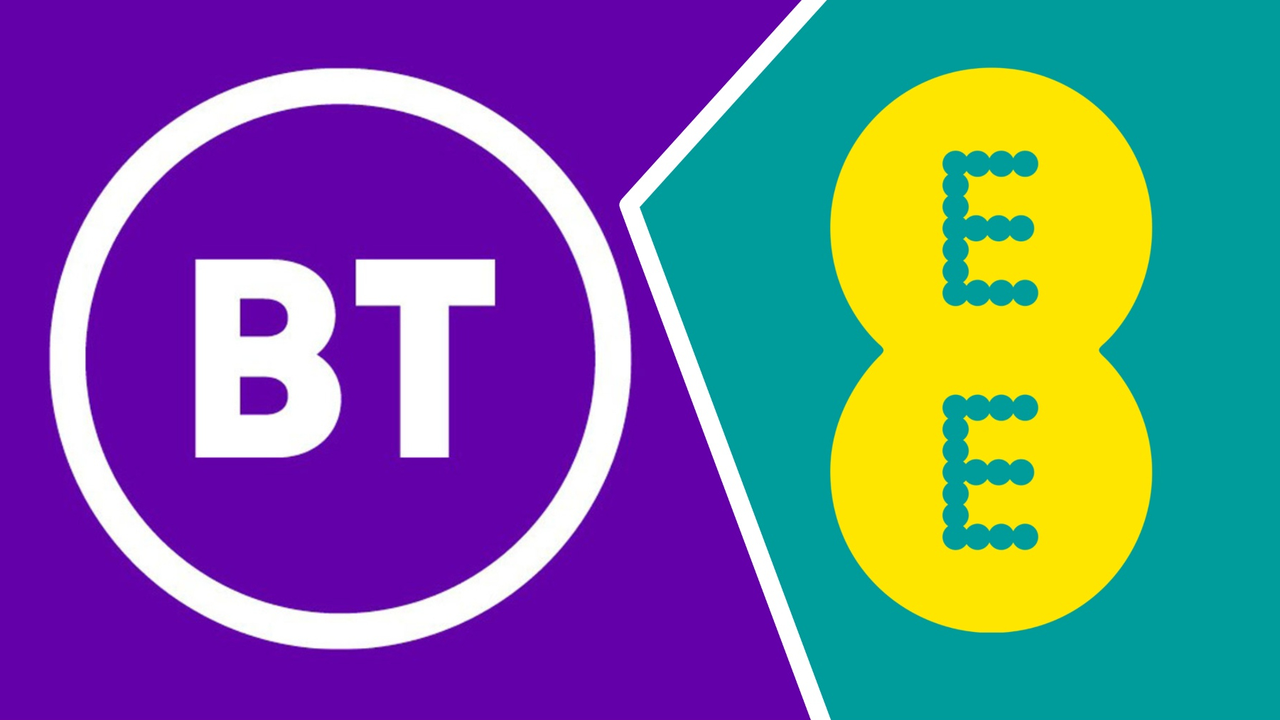 The BT logo alongside the EE logo