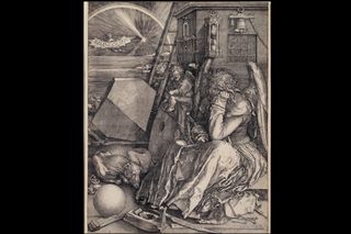 Melancolia I, by Albrecht Dürer, art, 