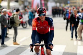 MATARO SPAIN MARCH 21 Ben Tulett of United Kingdom and Team INEOS Grenadiers prior to the 102nd Volta Ciclista a Catalunya 2023 Stage 2 a 1654km stage from Matar to Vallter 2135m VoltaCatalunya102 on March 21 2023 in Matar Spain Photo by David RamosGetty Images
