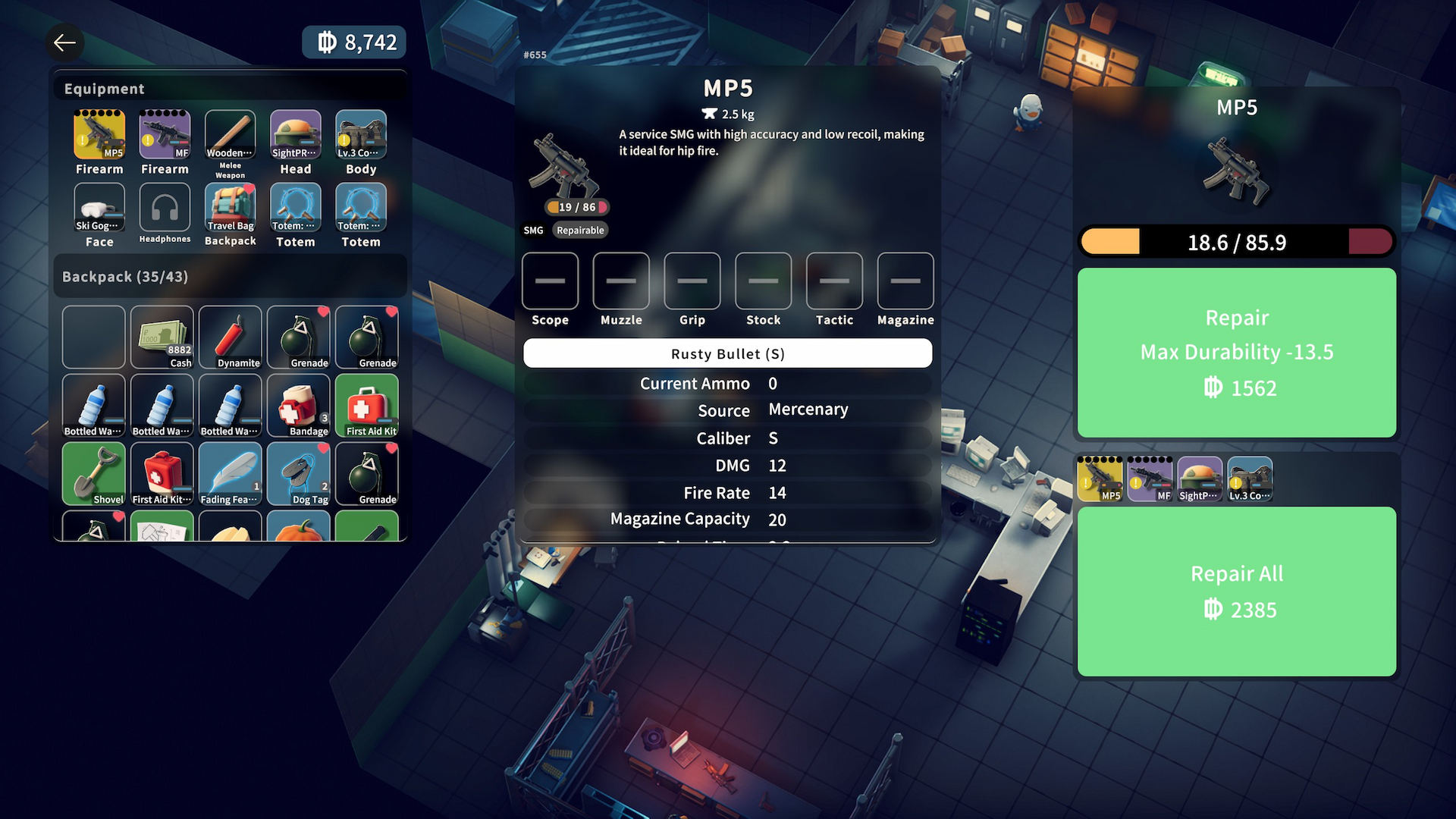 How weapon durability works in Escape From Duckov