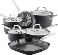 KitchenAid  Hard Anodized Induction Nonstick Cookware Pots and Pans Set