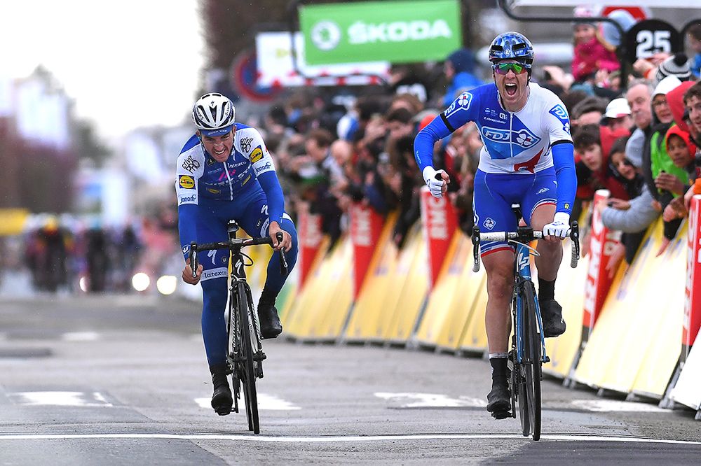 Arnaud Demare wins stage 1 at Paris-Nice ahead of Julian Alaphilippe