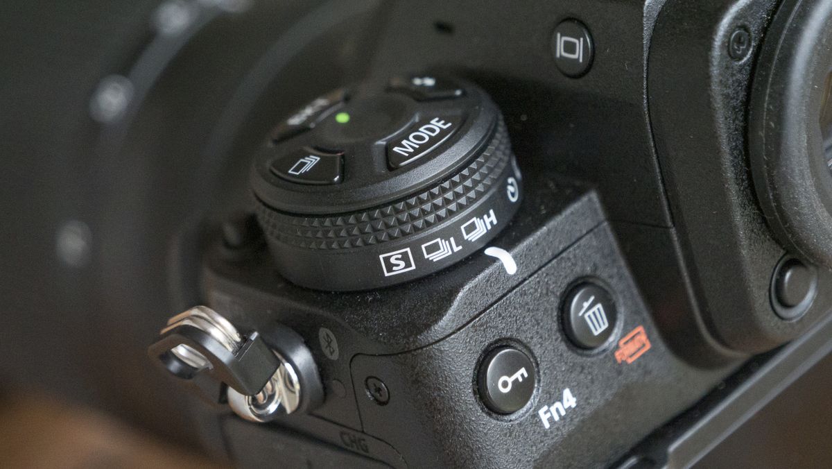 The Nikon Z9 camera on a wooden table