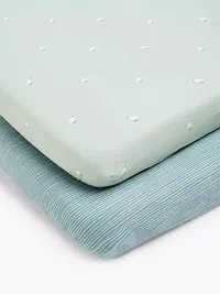 20. Little Animals cotton fitted baby sheet: WAS £20, NOW £16, SAVE 20% |&nbsp;John Lewis