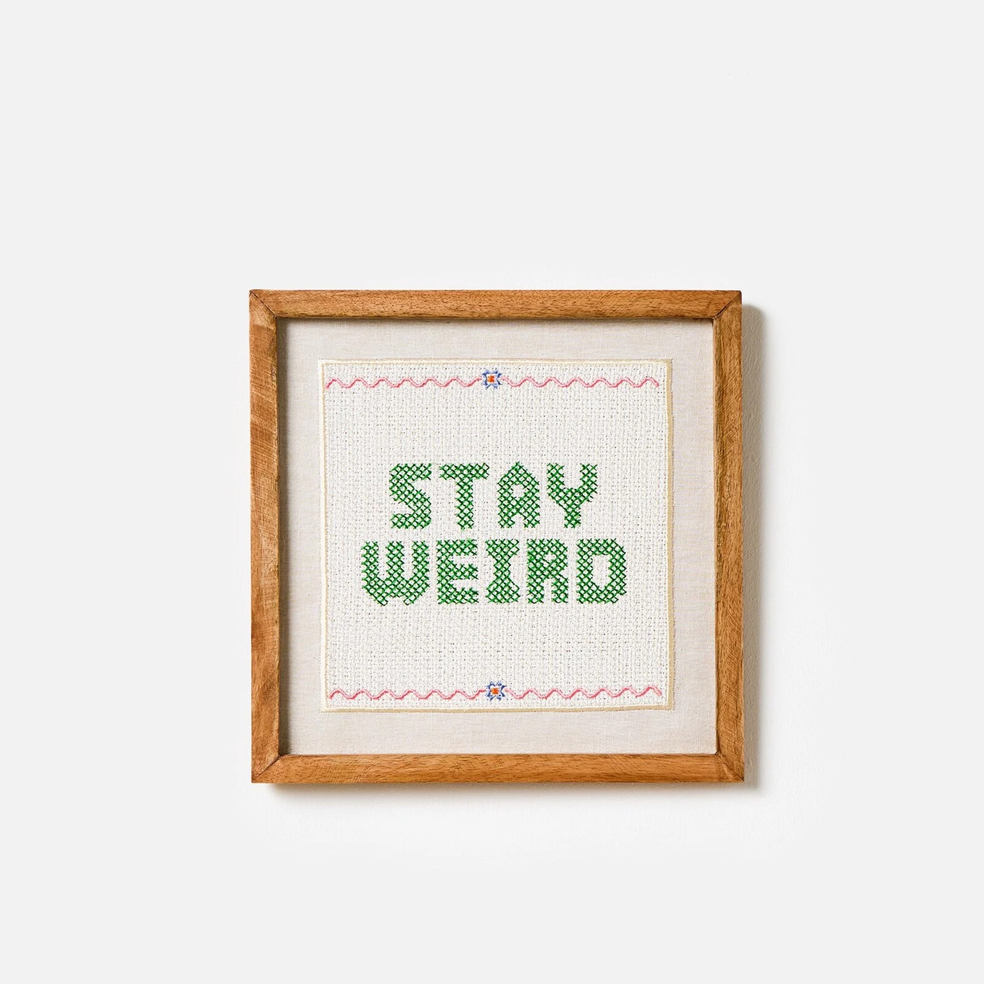 Oliver Bonas Stay Weird, Stay Wonderful Framed Wall Art