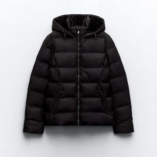 Zara cropped puffer jacket