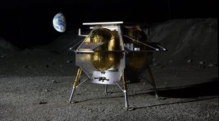 Astrobotic lunar lander art