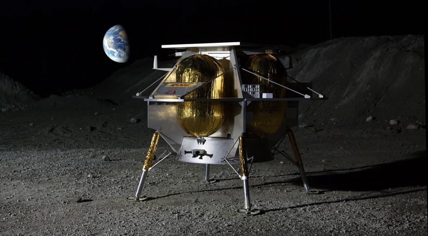 Astrobotic lunar lander art