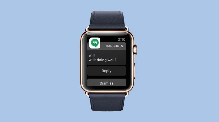 google hangouts apple watch