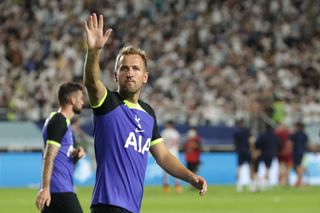 Harry Kane of Tottenham Hotspur is seen during the pre-season friendly match between Tottenham Hotspur and Sevilla at Suwon World Cup Stadium on July 16, 2022 in Suwon, South Korea.