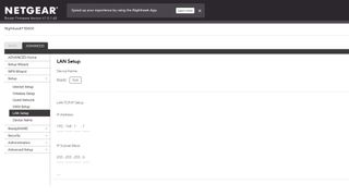 Netgear Nighthawk RS600 app screen shot