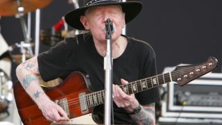 Johnny Winter performs at Eric Clapton's Crossroads Guitar Festival 2007 held at Toyota Park on July 28, 2007 in Bridgeview, Illinois.